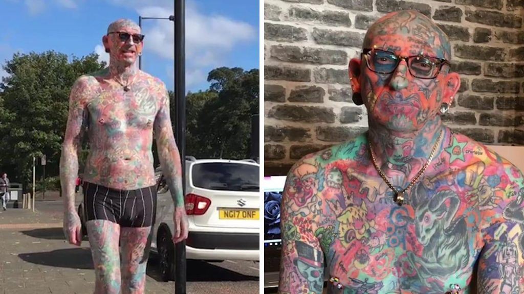 Lhomme Le Plus Tatoue Du Monde Voici L’homme Le Plus Tatoué Au Monde Avec 800 Tatouages